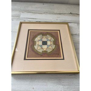 Gabriele 1979 artwork 12” framed and matted